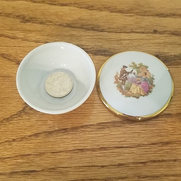 Limoges vintage 2 gold decorated china pieces - Picture 5 of 8